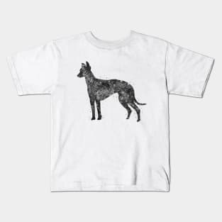 Greyhound dog black and white Kids T-Shirt